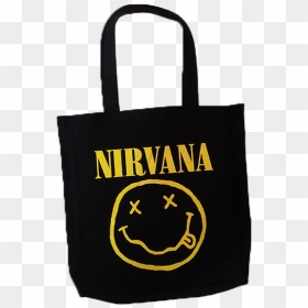 Nirvana Smiley Face Tote Bag - Nirvana T Shirt Logo, HD Png Download - nirvana logo png