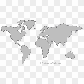 World Map, HD Png Download - world map outline png