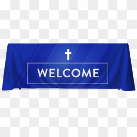 Blue Glass Welcome - Cross, HD Png Download - welcome banner png