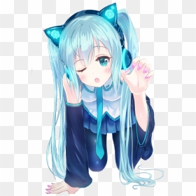 816 Images About Hatsune Miku On We Heart It - Anime Hatsune Miku Kawaii, HD Png Download - anime heart png