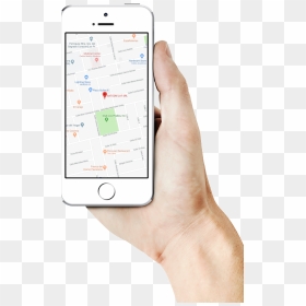 Mano Con Celular Gps Png, Transparent Png - mano png