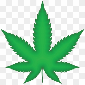 Free Clipart Of A Green Pot Leaf - Green Marijuana Leaf Png, Transparent Png - marihuana png
