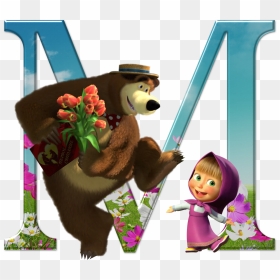 Letter J Masha Bear , Png Download - Birthday Masha And The Bear, Transparent Png - masha and the bear png