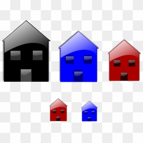 Gloss Home Icon - Bentuk Rumah Vektor Berwarna, HD Png Download - home icon vector png