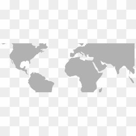 Silhouette World Map Outline , Png Download - World Map Svg Free, Transparent Png - world map outline png
