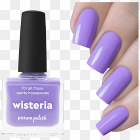 Nail Polish Wisteria - Nail Polish Blue Colour, HD Png Download - wisteria png