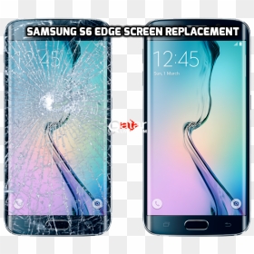 Broken Screen Replacement - Samsung S6, HD Png Download - broken screen png