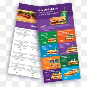 Flyer, HD Png Download - subway sandwich png