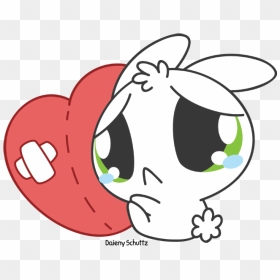 Collection Of Free Anime Drawing Broken Heart Download - Chibi Broken Heart, HD Png Download - anime heart png