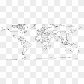 World Map 1 Free Vector 4vector - World Map Countries Png, Transparent Png - world map outline png