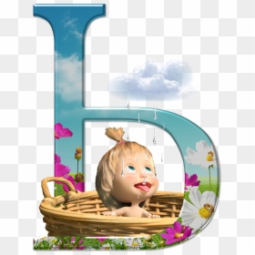Masha In The Basket, HD Png Download - masha and the bear png