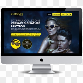 Computer Monitor, HD Png Download - versace png