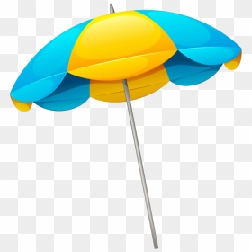 Summer Beach Umbrella Png Clipart - Transparent Background Beach Umbrella Clipart, Png Download - beach clipart png