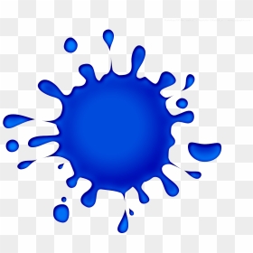 Blue Paint Splash Png, Transparent Png - manchas png