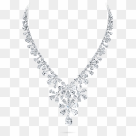 White Diamond Necklace 10 - Diamond Necklace Transparent Background, HD Png Download - diamond necklace png