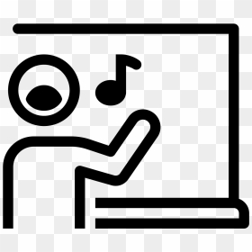 Singing Icon Free Download - Music Teacher Icon, HD Png Download - teacher icon png