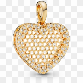 Pandora - Title - Tag - Pandora Herz Charm Gold, HD Png Download - lace heart png