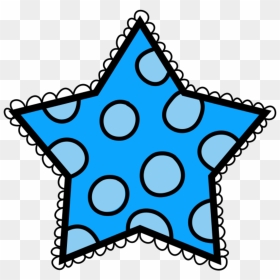 Polka Dot Star Clipart - Melonheadz Star Clipart, HD Png Download - blue dot png