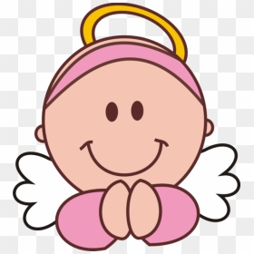 Pink Baby Angel Png, Transparent Png - bautizo png
