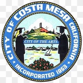 Seal Of Costa Mesa, California - City Of Costa Mesa Logo, HD Png Download - mesa png