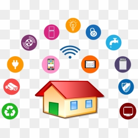 Homes Mishi Solutions When Youre Not Home - Smart Home Icon Png, Transparent Png - home icon vector png