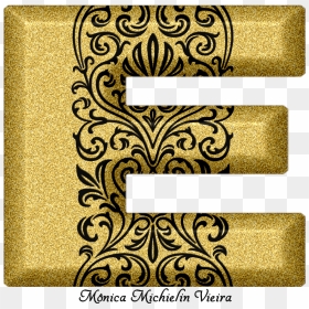 Alfabeto Glitter Dourado Com Ornamentos Png, Glitter - Alfabeto Png Glitter, Transparent Png - ornamentos png