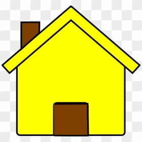 A Frame House Clipart Vector Free Library Yellow House, HD Png Download - home icon vector png