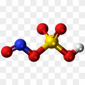 Nitrosylsulfuric Acid Molecule Ball - Acido Sulfurico Molecula Png, Transparent Png - red ball png