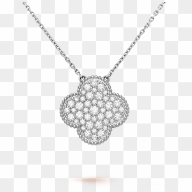 Magic Alhambra Pendant, - Van Cleef & Arpels Magic Alhambra Pendant Woman, HD Png Download - diamond necklace png