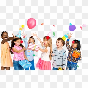 A Group Of Kids Excited About A Birthday - Birthday Party Kids Png, Transparent Png - birthday party png