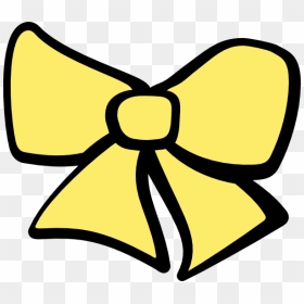 Bow Clipart Hair Bow Hi Art - Yellow Hair Bow Clipart, HD Png Download - hi png