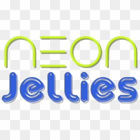 Neon Jellies Logo Large Blue 2 - Circle, HD Png Download - neon line png
