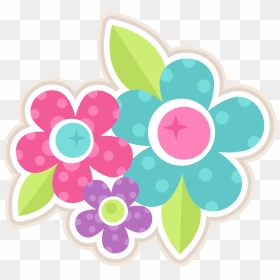 Cute Flower For Scrapbook, HD Png Download - flores animadas png
