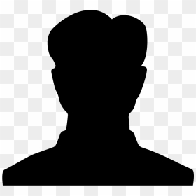 Male Student Silhouette - Silhouette Icon Head Free, HD Png Download - male silhouette png