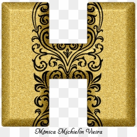 Alfabeto Glitter Dourado Com Ornamentos Png, Glitter - Alfabeto Png Glitter, Transparent Png - ornamentos png