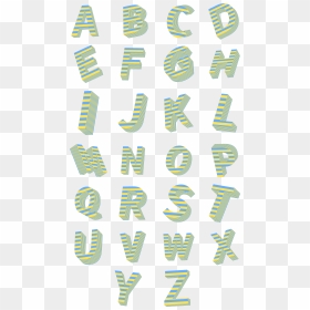 English Letters Pop Style 3d Stereo Art Font Set Image, HD Png Download - stereo png