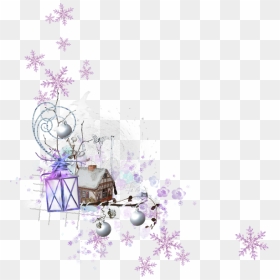 Transparent Flores Animadas Png - Frame Christmas Violet Png, Png Download - flores animadas png