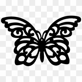 Vector Black Butterfly Transparent Image - Vector Butterfly Silhouette Png, Png Download - butterfly vector png