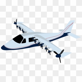 Monoplane , Png Download - Nasa X 57 Maxwell, Transparent Png - airplane vector png