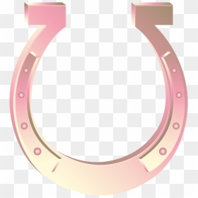 Textured Pink Horseshoe Png Download - Pink Horseshoe, Transparent Png - horseshoe vector png