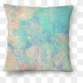 Almofada Padrão De Ondas De Allyson Hissashina - Wat Pho, Reclining Buddha, HD Png Download - ondas png