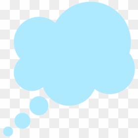 Thought Balloon Emoji Clipart - Balão Pensamento Png Azul, Transparent Png - balloon emoji png