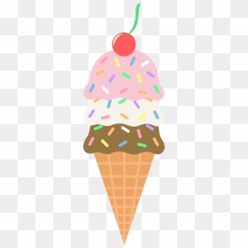 Clip Art Ice Cream Cone, HD Png Download - nieve png