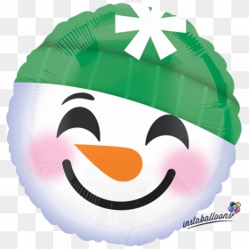 Snowman - Snowman Smiley Face, HD Png Download - balloon emoji png