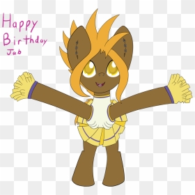 Happy Birthday Clipart Cheerleader - Cartoon, HD Png Download - birthday clipart png