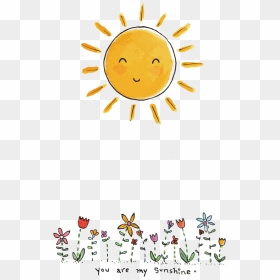Drawing Art Painting Illustration - You Are My Sunshine Drawing, HD Png Download - sun shine png
