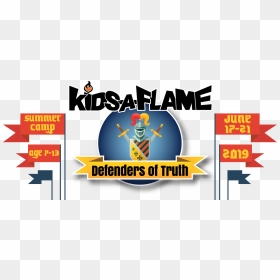 Kids A Flame Summer Camp June - Graphic Design, HD Png Download - cartoon flame png