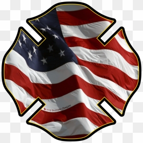 Usa Maltese Cross Sticker - American Flag In Power Point, HD Png Download - maltese cross png