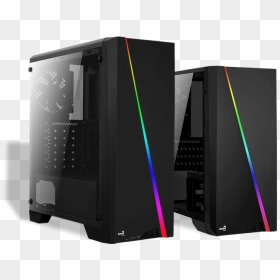Aerocool Obudowa Mini Czarna, HD Png Download - computadora png
