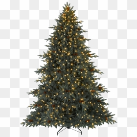 Artificial Christmas Tree Balsam Hill Pre-lit Tree - Real Christmas Tree Png, Transparent Png - tall pine tree silhouette png